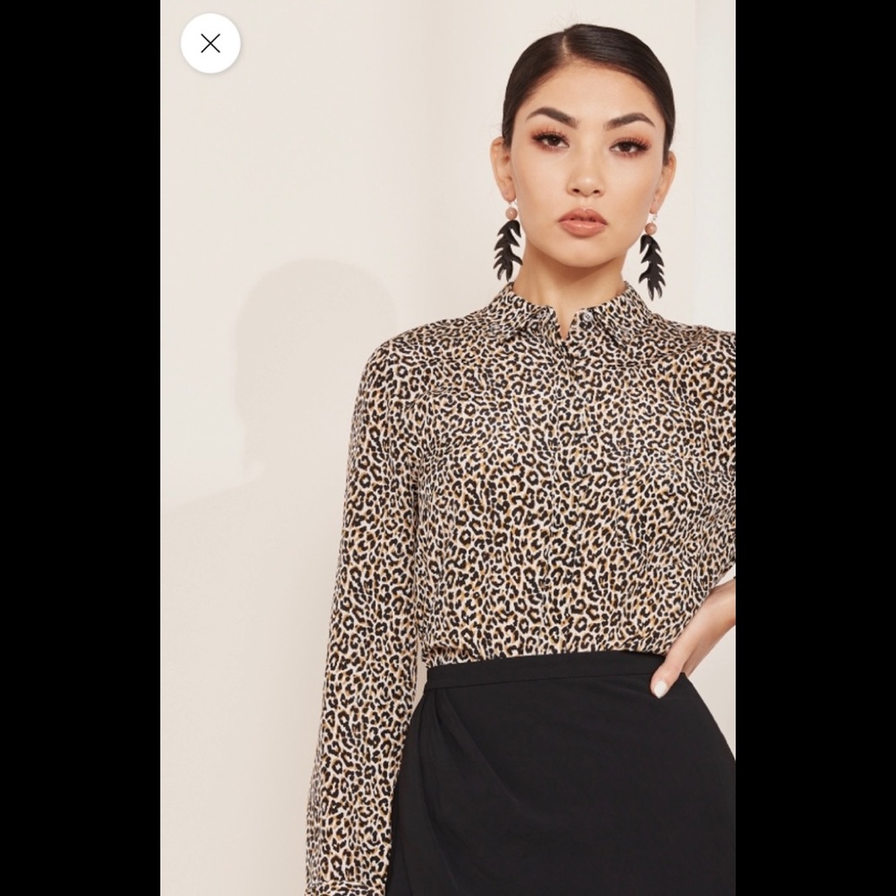 Brand New J.Crew Leopard Silk Blouse